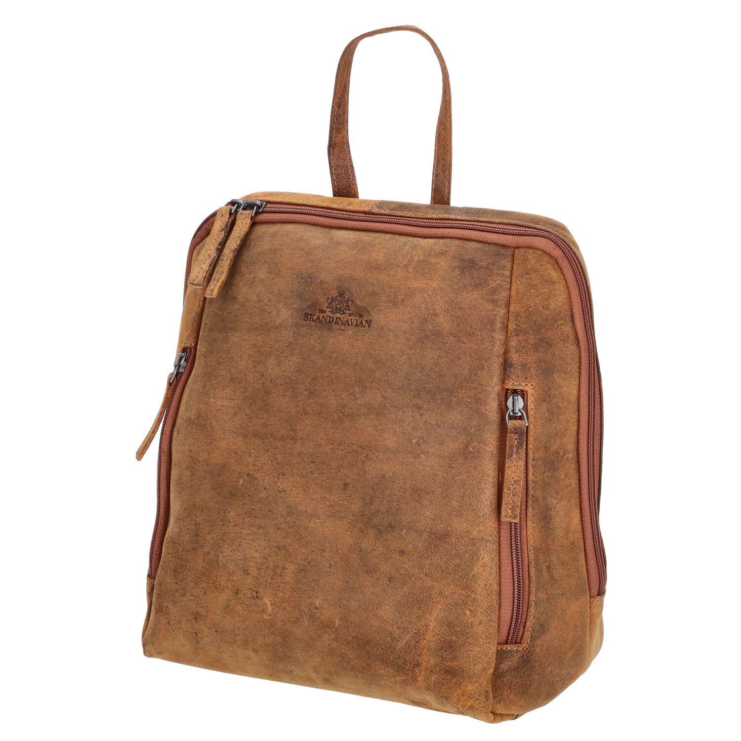 The Skandinavian Brand Leder Rucksack Hunter  tan