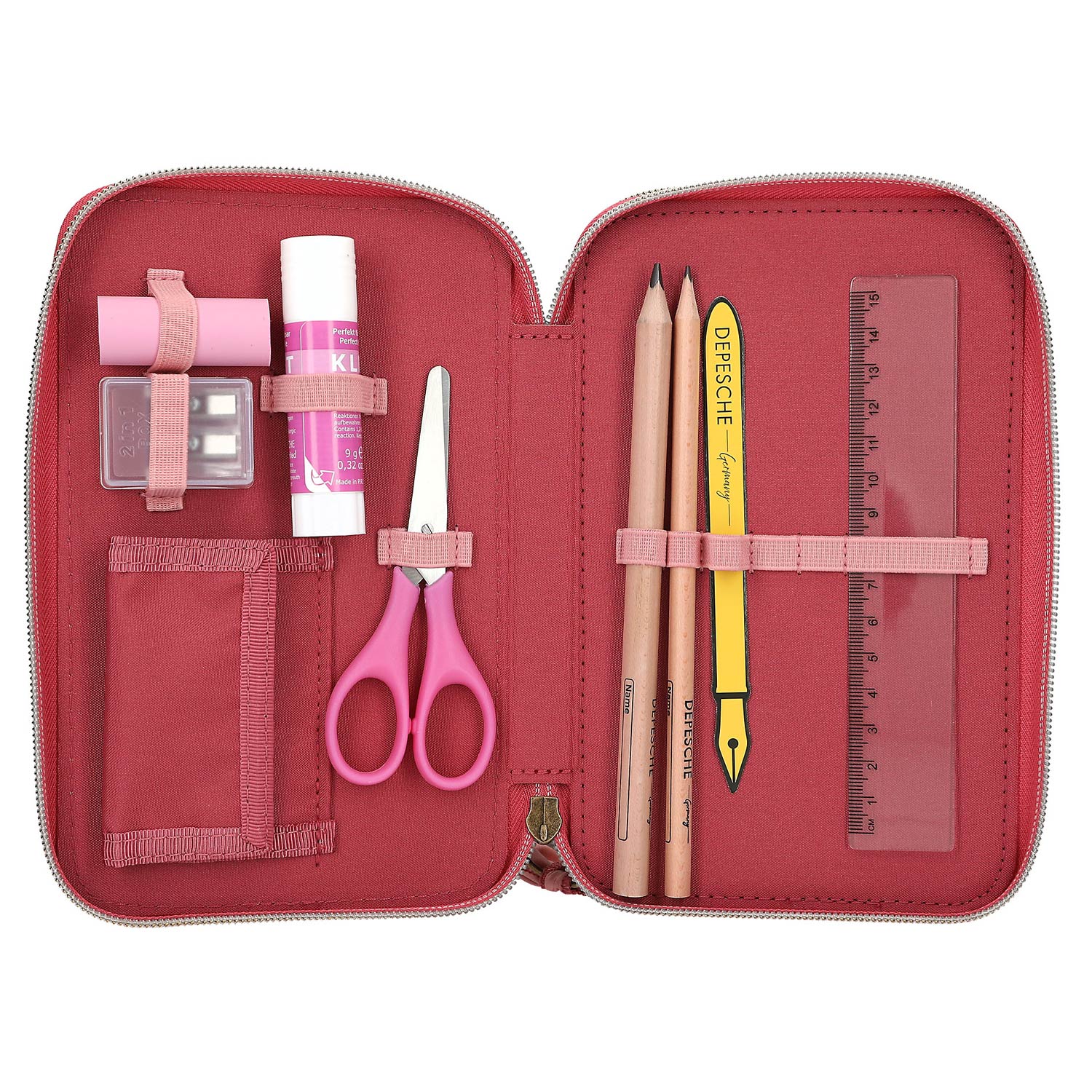 Depesche 3-Fach Federtasche LEOHEART Rosa Abbildung 4