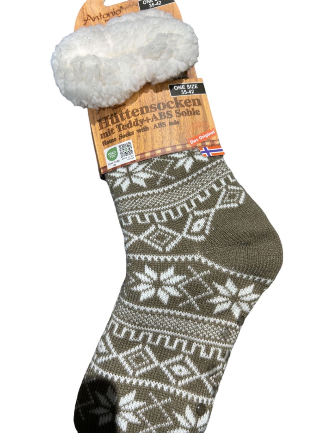 Antonio Hüttensocken Gr. 35-42 kleine Schneeflocken  . Abbildung 1