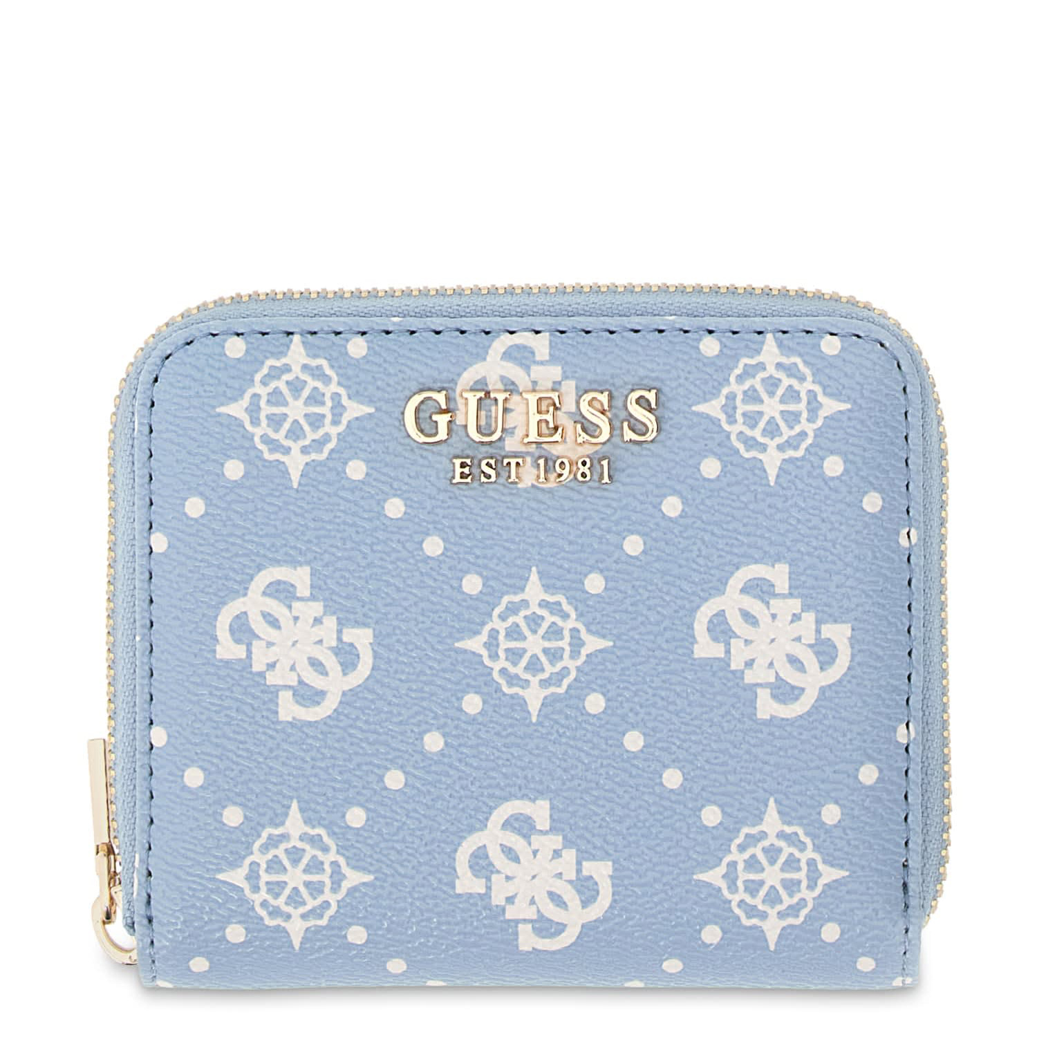 GUESS Damen Geldbörse Emelie Logo light blue logo Abbildung 1