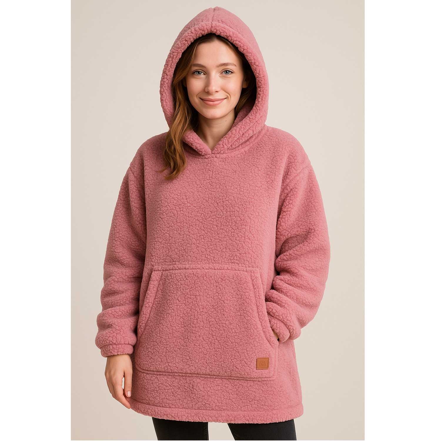 Antonio Kinder Kuschel Hoodie Teddy OneSize rose Abbildung 3 Antonio Kinder Kuschel Hoodie Teddy OneSize rose Abbildung 3