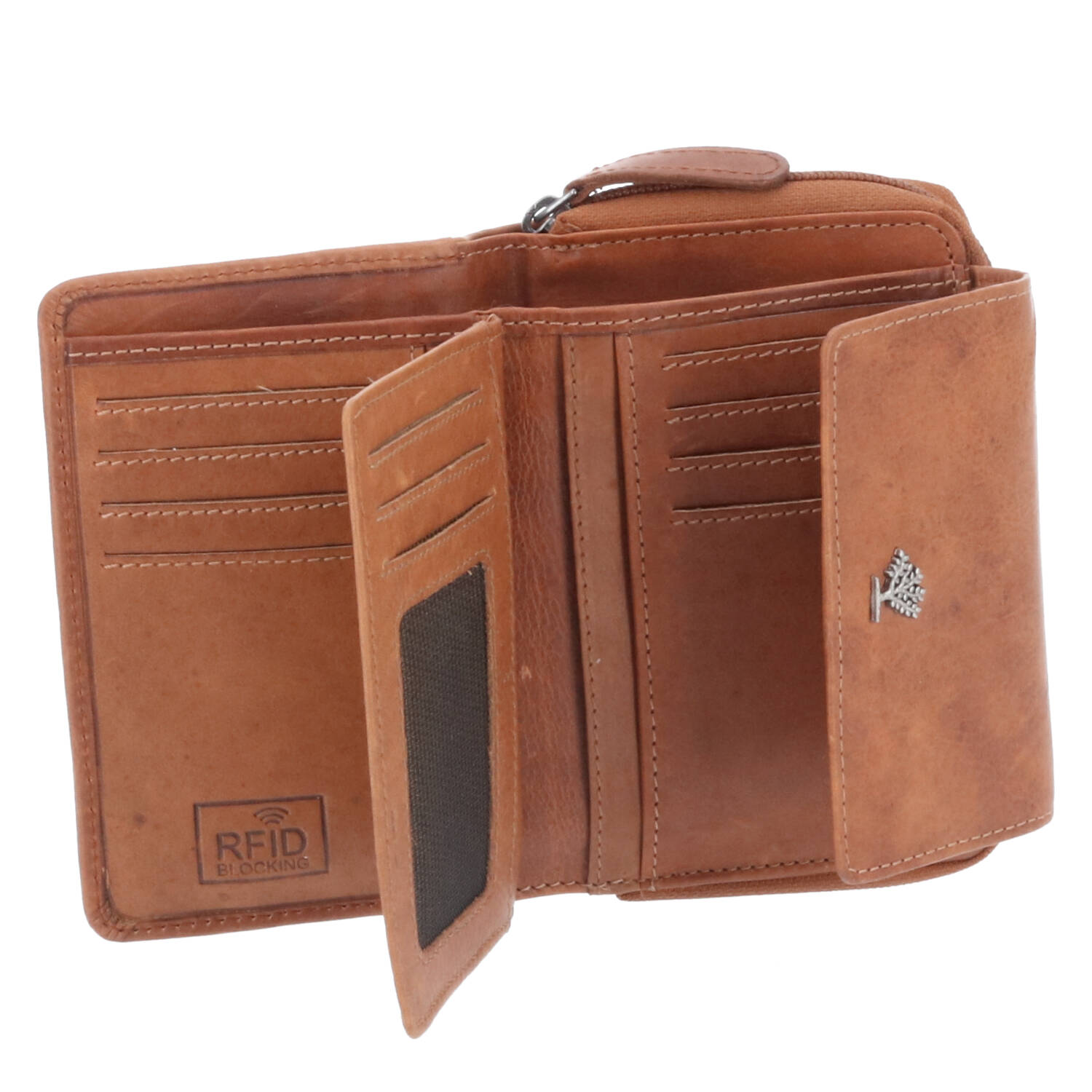 The Skandinavian Brand Lady Zip Wallet Hunter - Cognac Abbildung 3