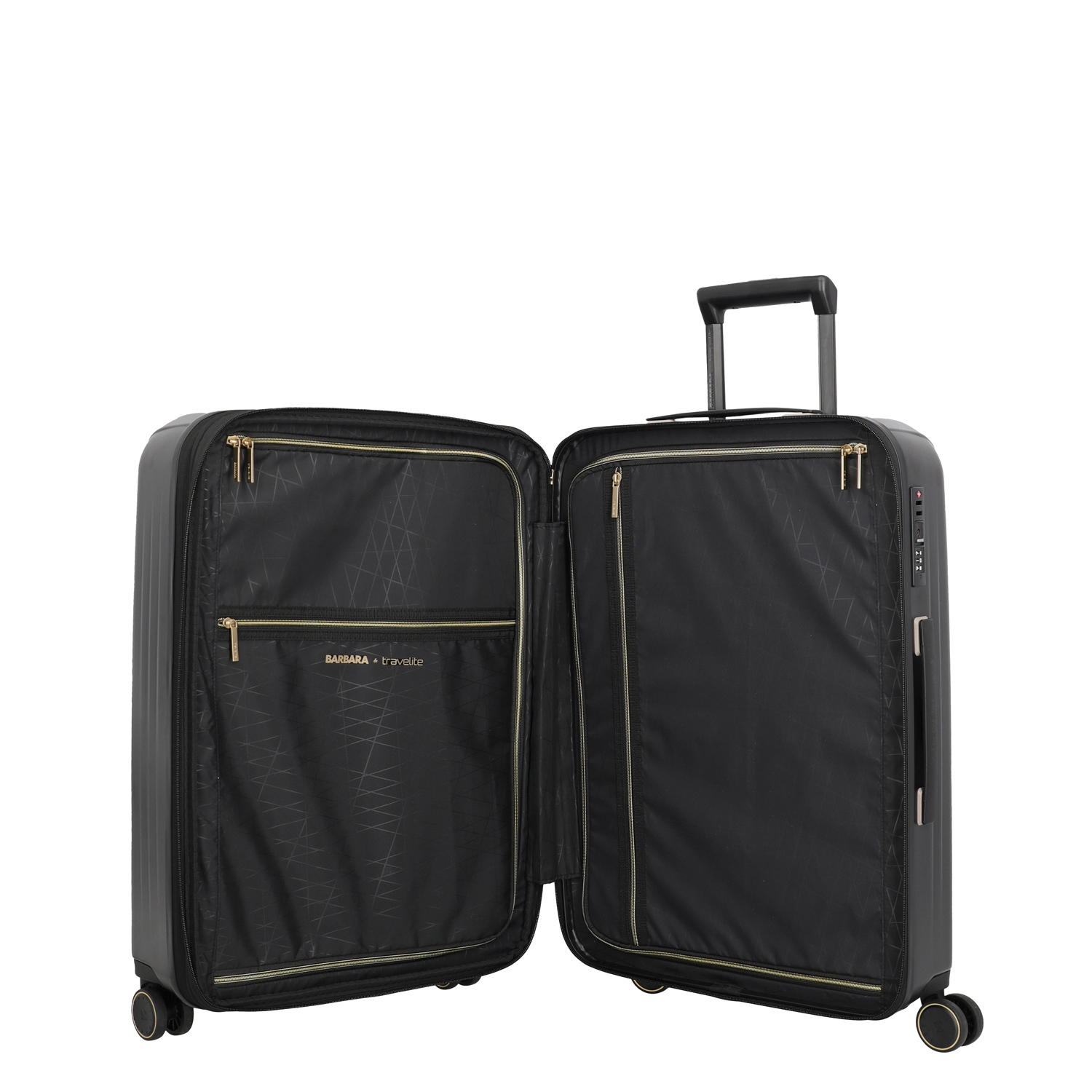 Travelite 4-Rad Trolley M erweiterbar Barbara NOVELTY schwarz Abbildung 5