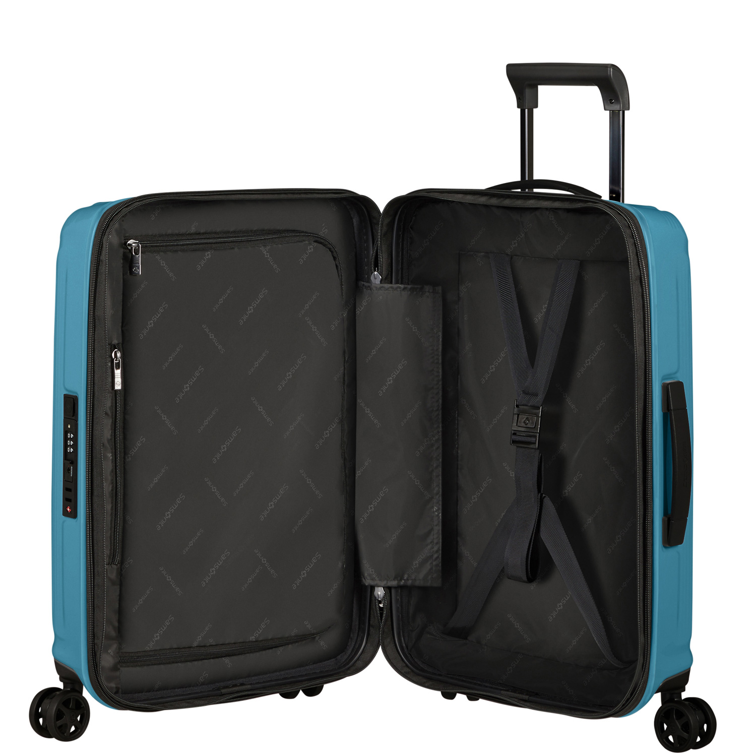 Samsonite 4-Rad Trolley 55cm erw. Nuon blau