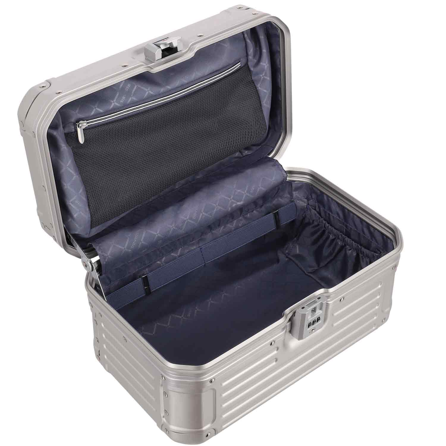 Travelite Beautycase Aluminium NEXT silber