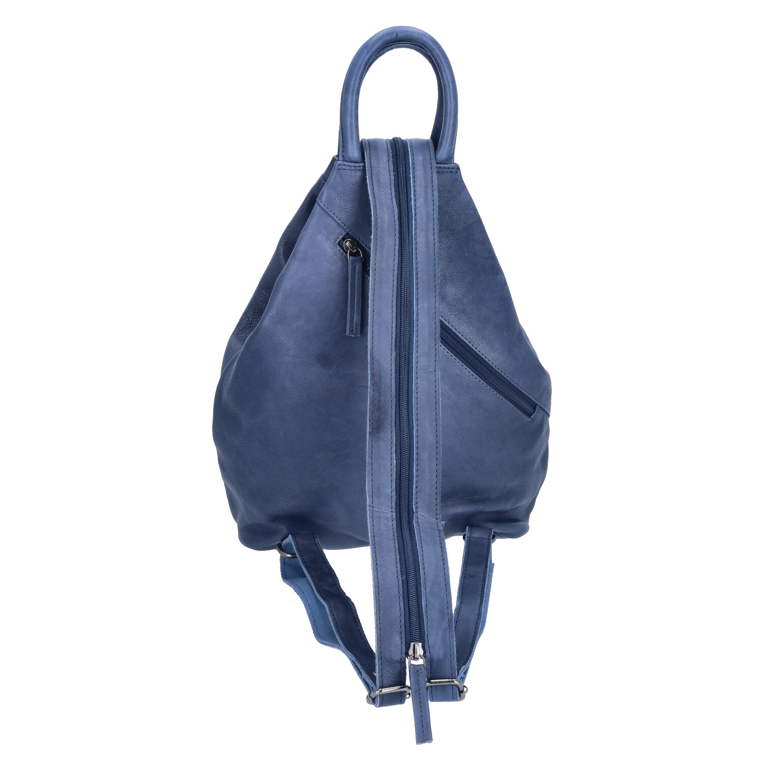 The Skandinavian Brand Damen Leder Rucksack - Blue Abbildung 3