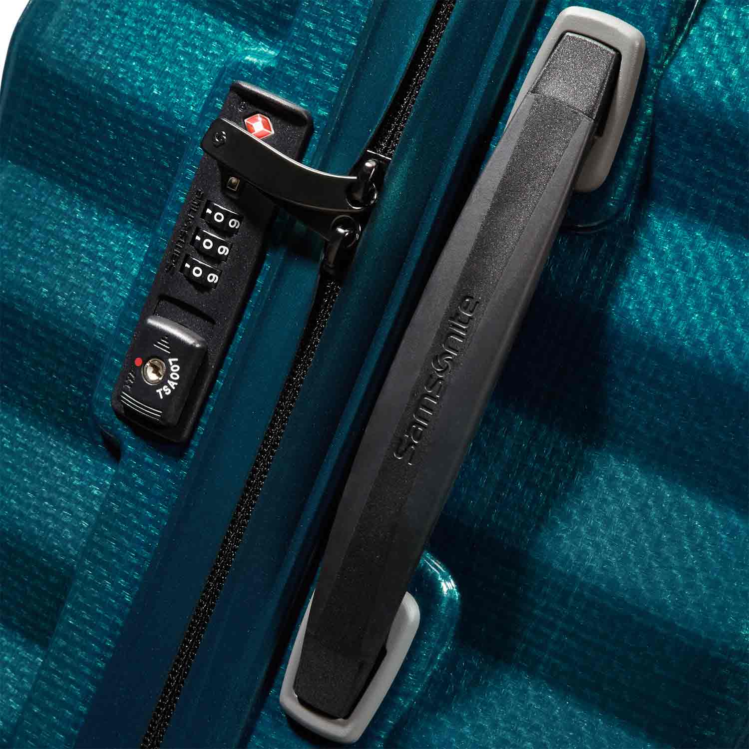 Samsonite Spinner 4 Rollen Koffer 75/28 cm Lite-Shock Petrol Blue Abbildung 3