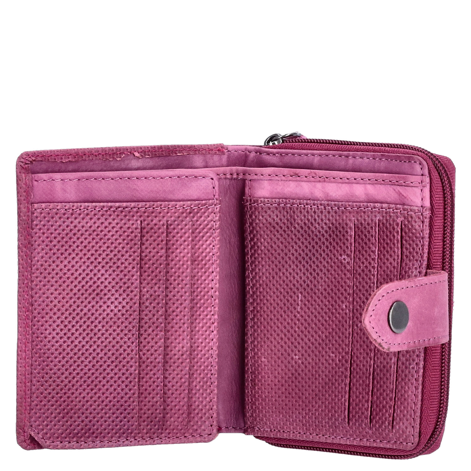 The Skandinavian Brand Damen Leder Geldbörse mittel  Purple Abbildung 4