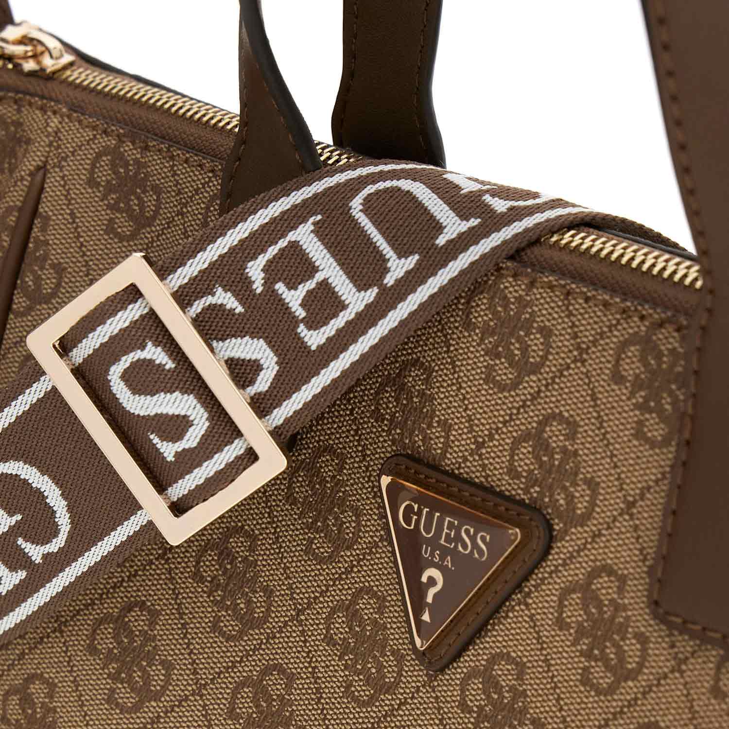 GUESS Handtasche Follie Small Tote Latte Logo Abbildung 3