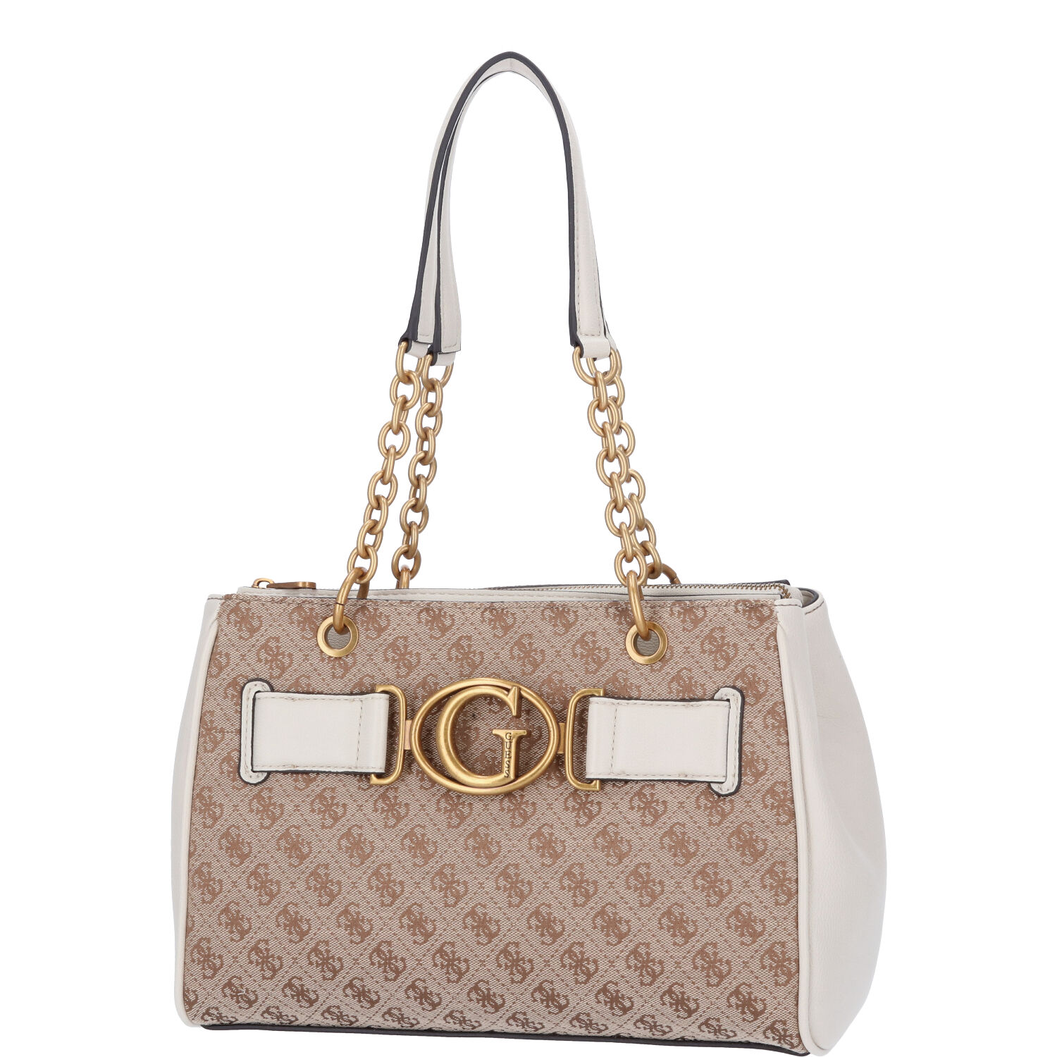 GUESS Damen Schultertasche Aviana Latte/Stone