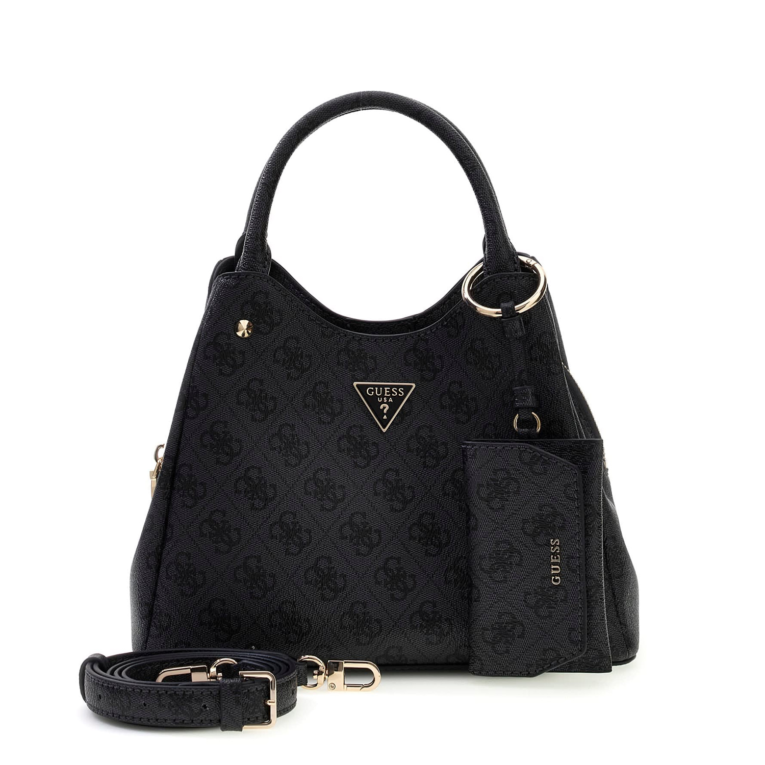 GUESS Handtasche LORELLA LOGO SM GRLFRND TOTE Coal Logo Abbildung 1