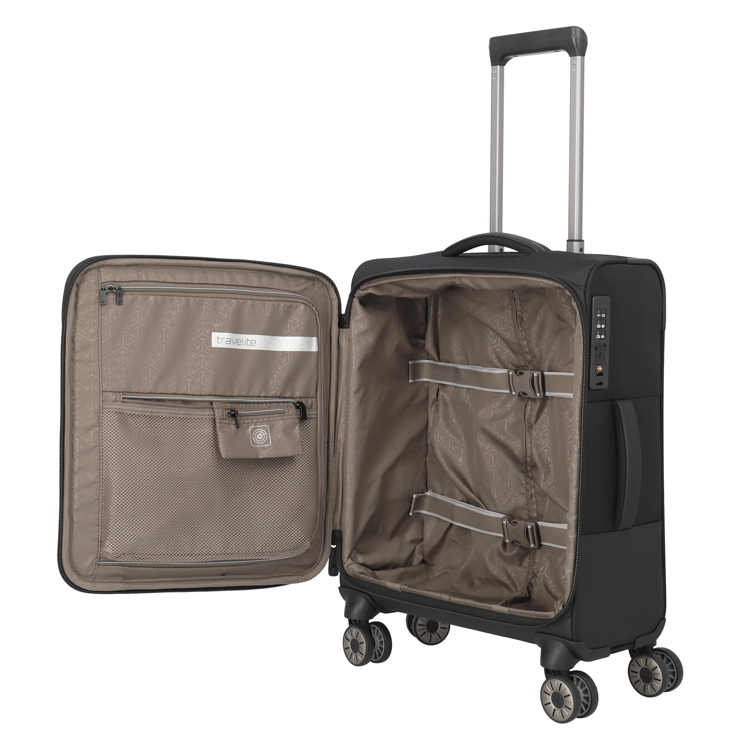 Travelite 4-Rad Trolley S Crosslite 5.0 schwarz