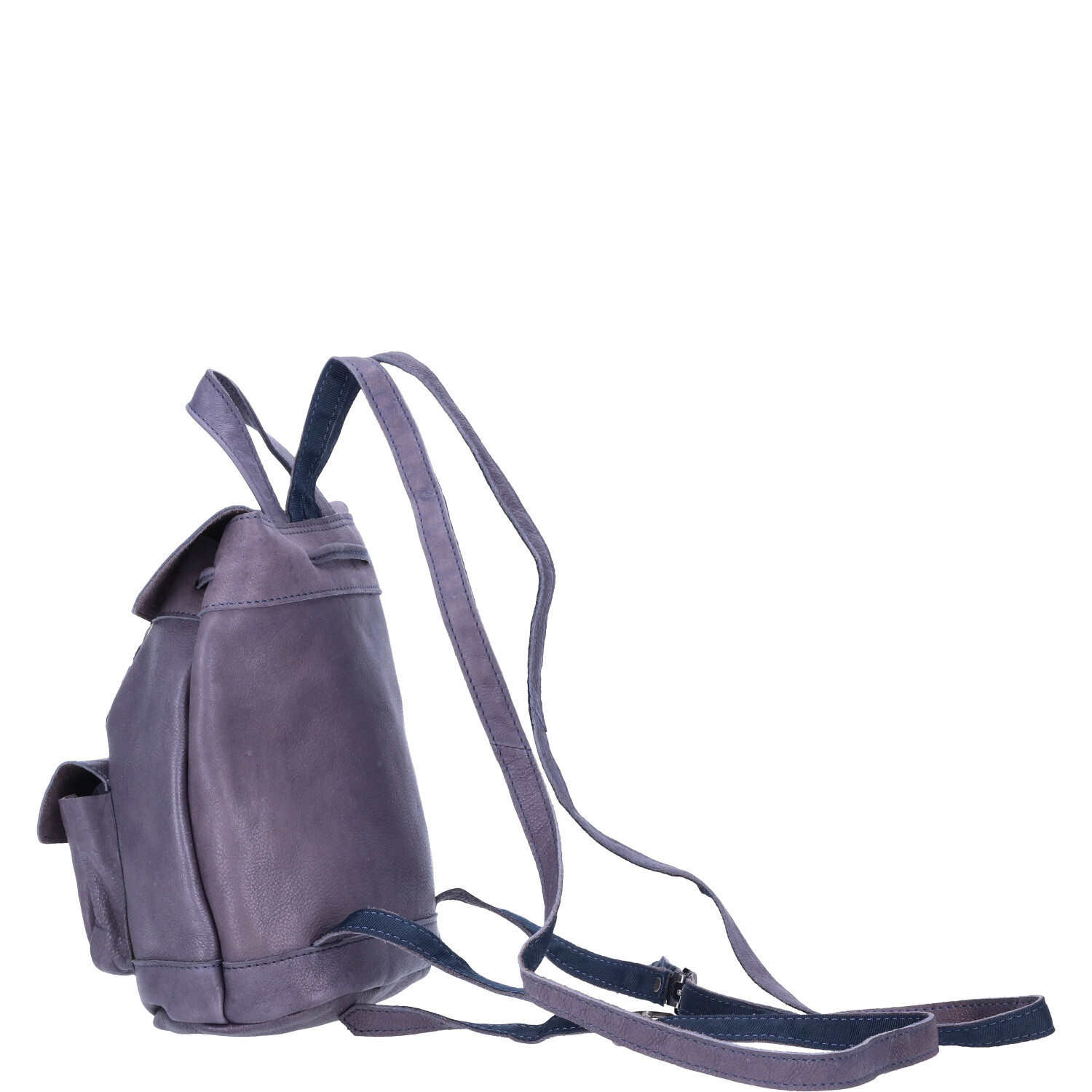 The Skandinavian Brand Damen Lederrucksack mini Style  blau