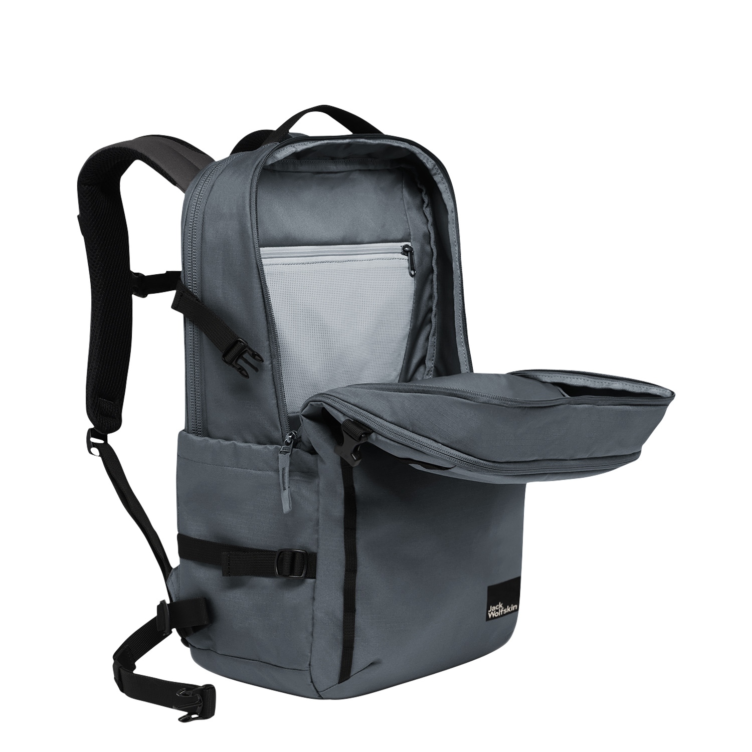 Jack Wolfskin Rolltop Rucksack Sierra grey odessa Abbildung 4