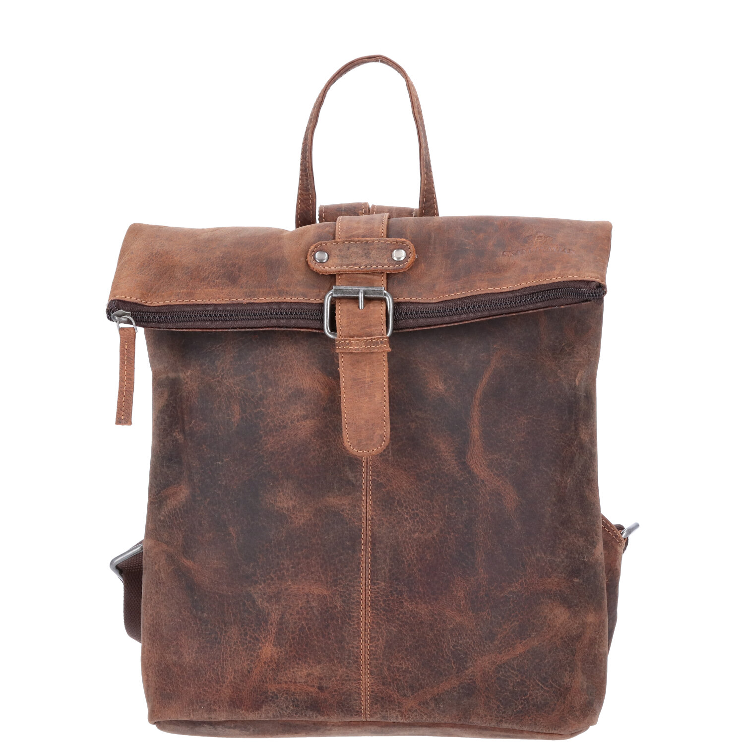 The Skandinavian Brand Leder Rucksack  braun