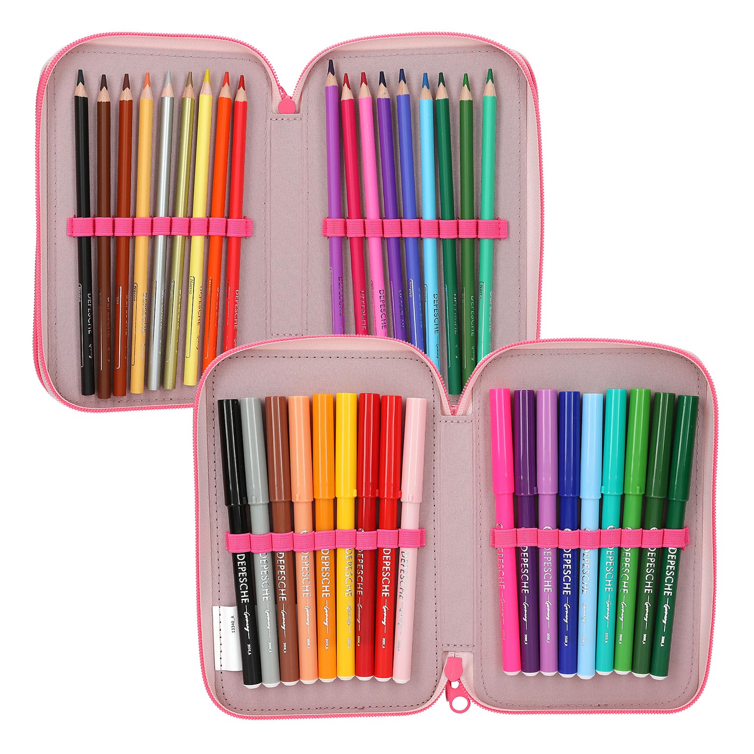 Depesche 3-Fach Federtasche Capybara pink Abbildung 5