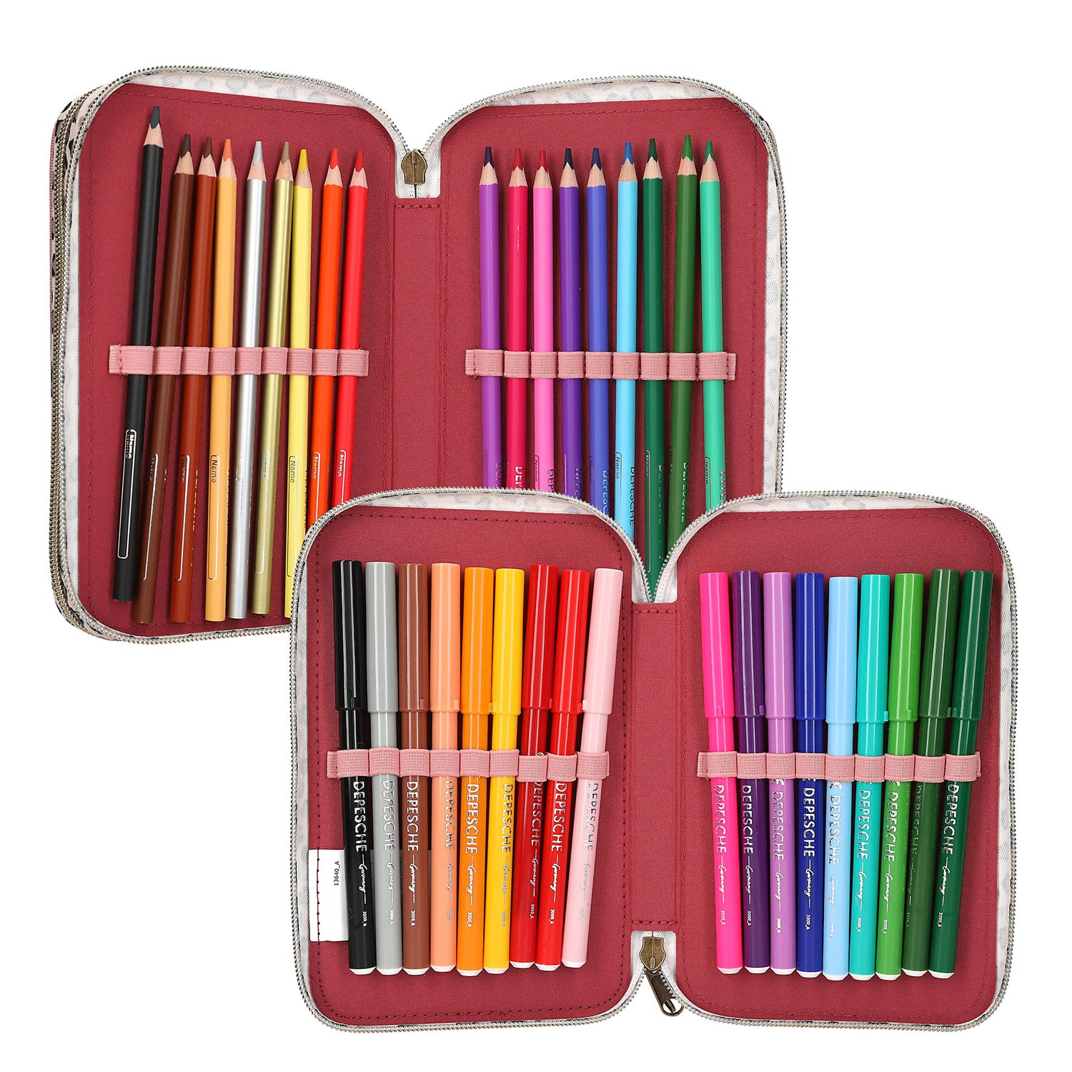 Depesche 3-Fach Federtasche LEOHEART pink Abbildung 5