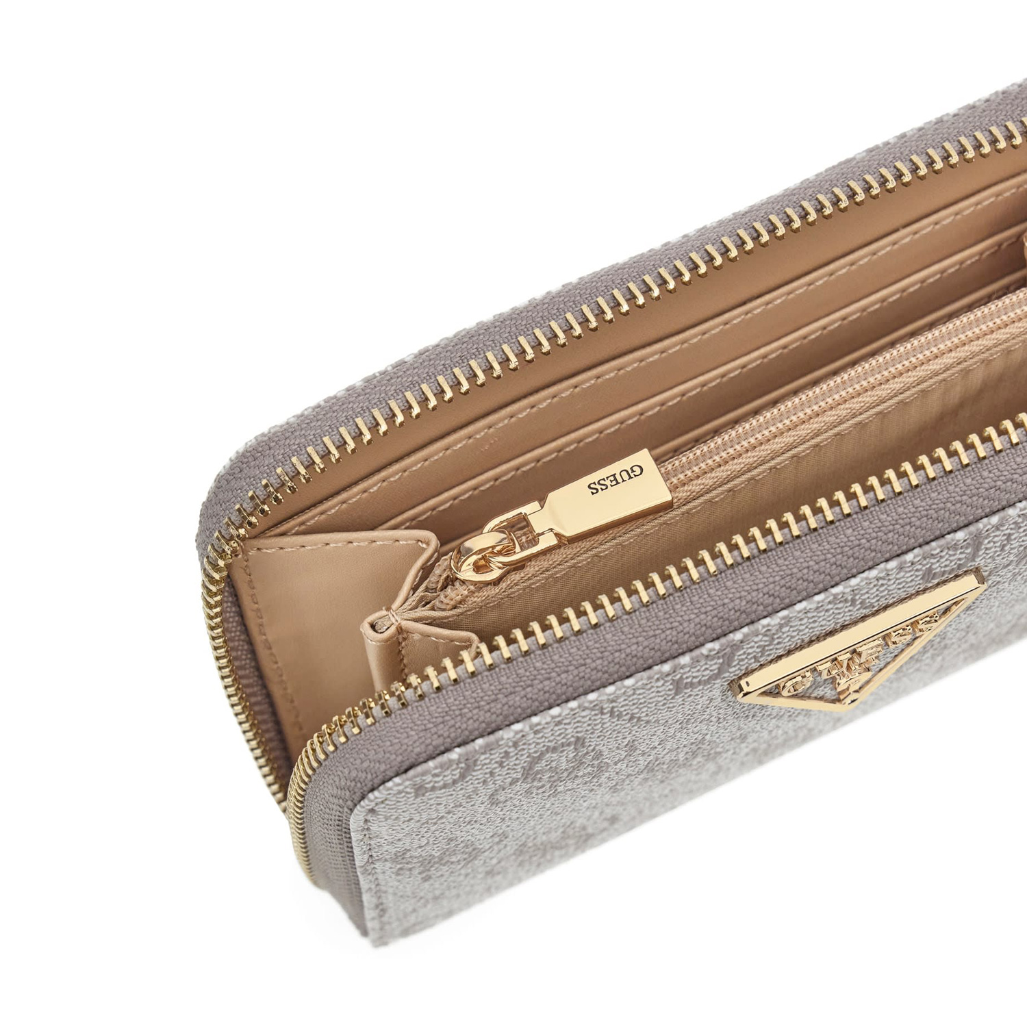 GUESS Damen Geldbörse Laurel II SLG Dark Taupe Logo Abbildung 5