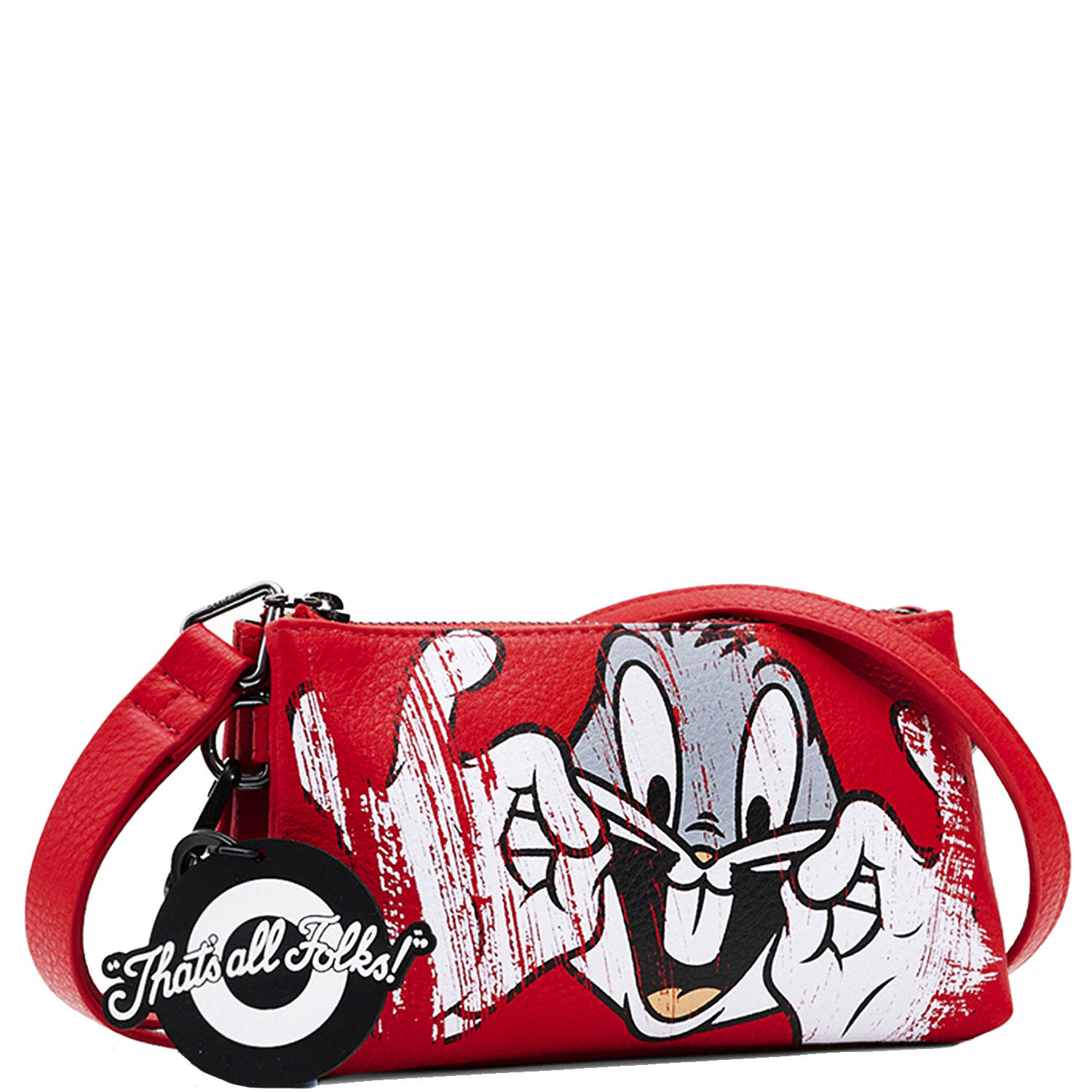 Desigual Damen Schultertasche Bugs Bunny Dortmund Micro schwarz