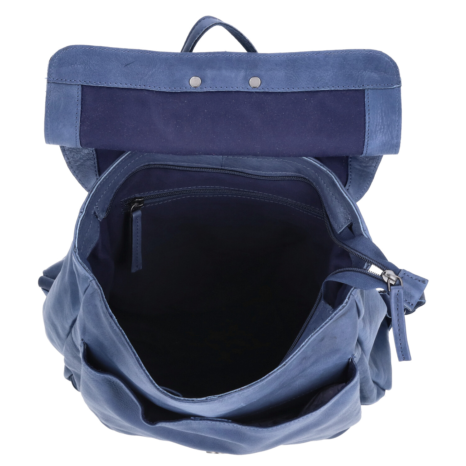 The Skandinavian Brand Damen Leder Rucksack - Blue Abbildung 6