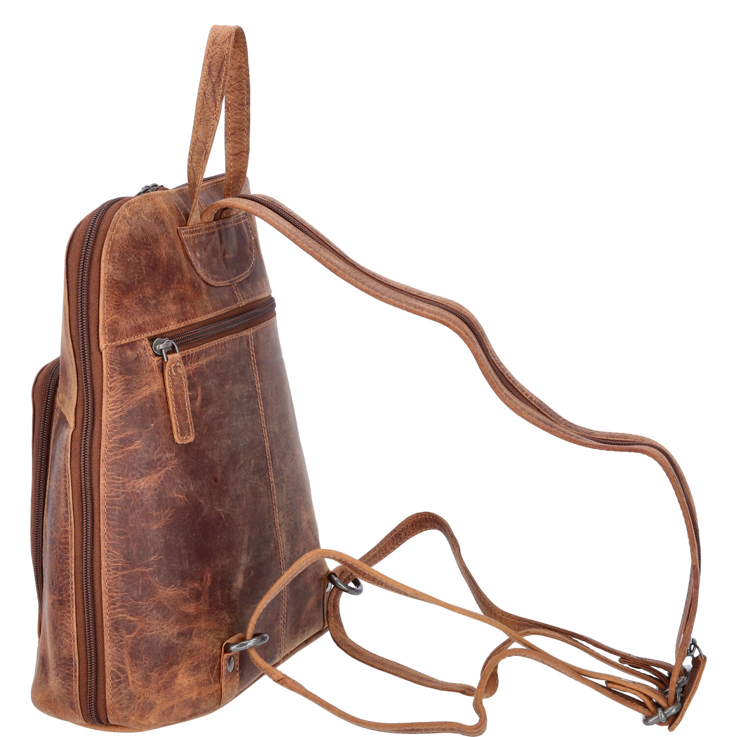 The Skandinavian Brand Leder Rucksack Hunter - Cognac Abbildung 4