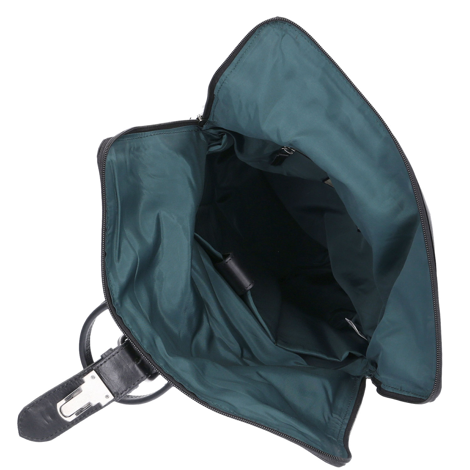 The Skandinavian Brand Leder Freizeit Rucksack - schwarz Abbildung 6