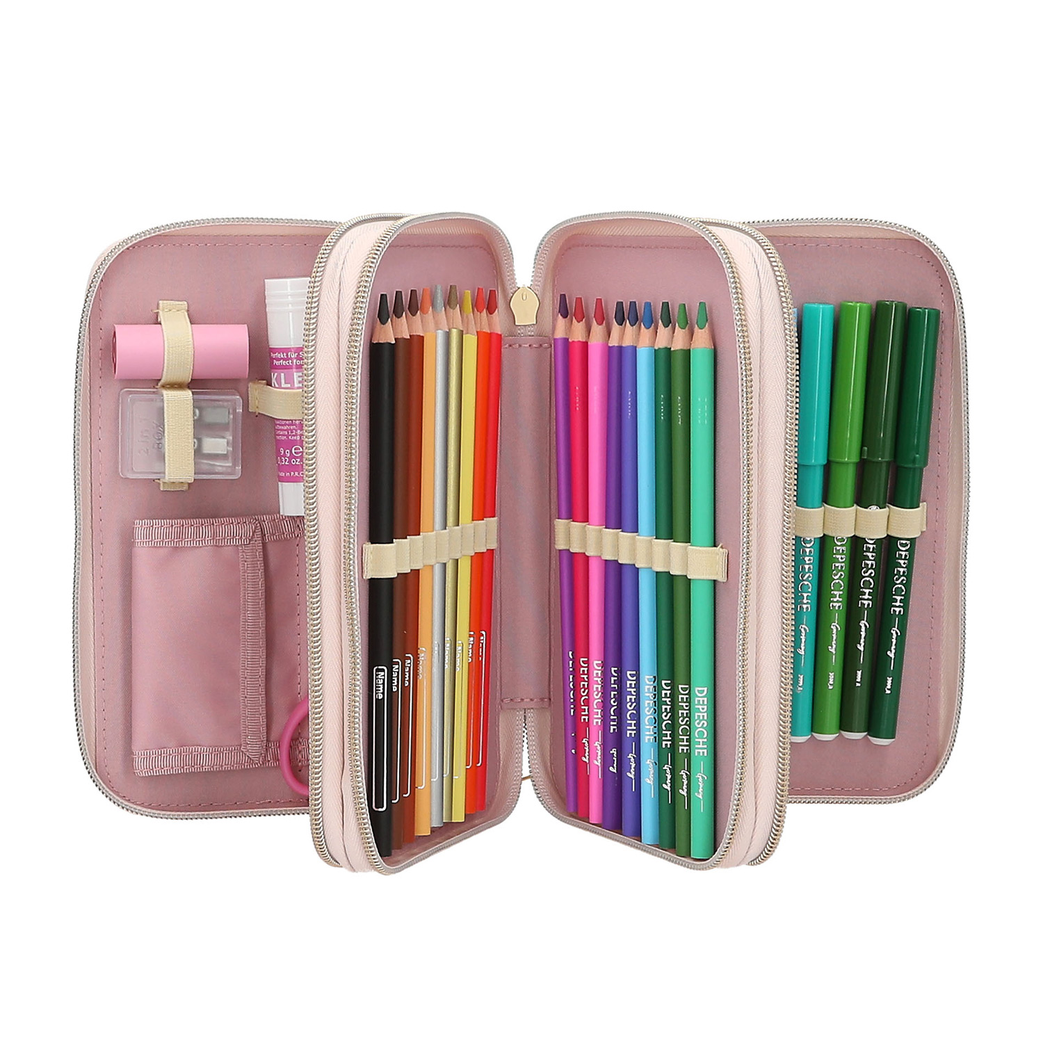 Depesche 3-Fach Federtasche Miss Melody Pferdekopf Applikation Abbildung 6