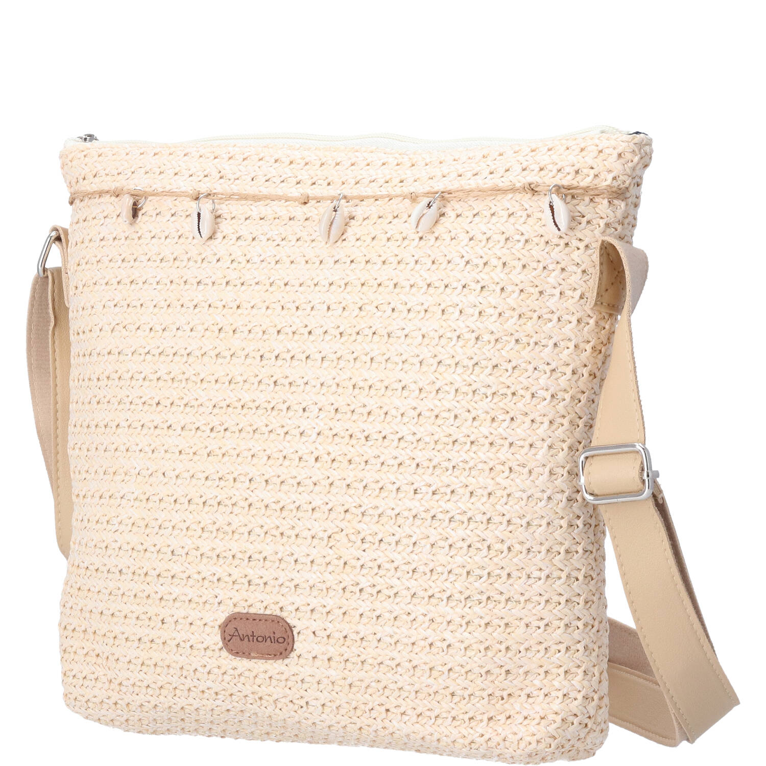 Antonio Damen Bast Tasche M  beige