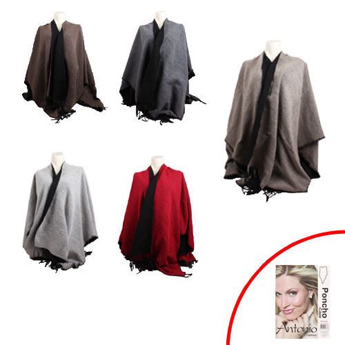 Antonio Wohlfühl-Poncho Damen Winter - gemischt Abbildung 2