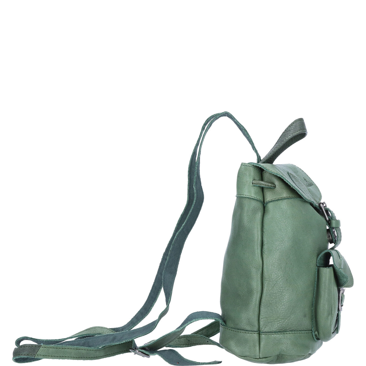 The Skandinavian Brand Damen Lederrucksack mini Style  grün