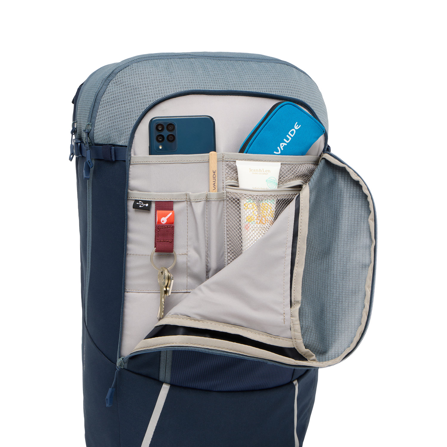 Vaude Gepäckträgertasche/Rucksack 2in1 Cycle 28 II heron Abbildung 5