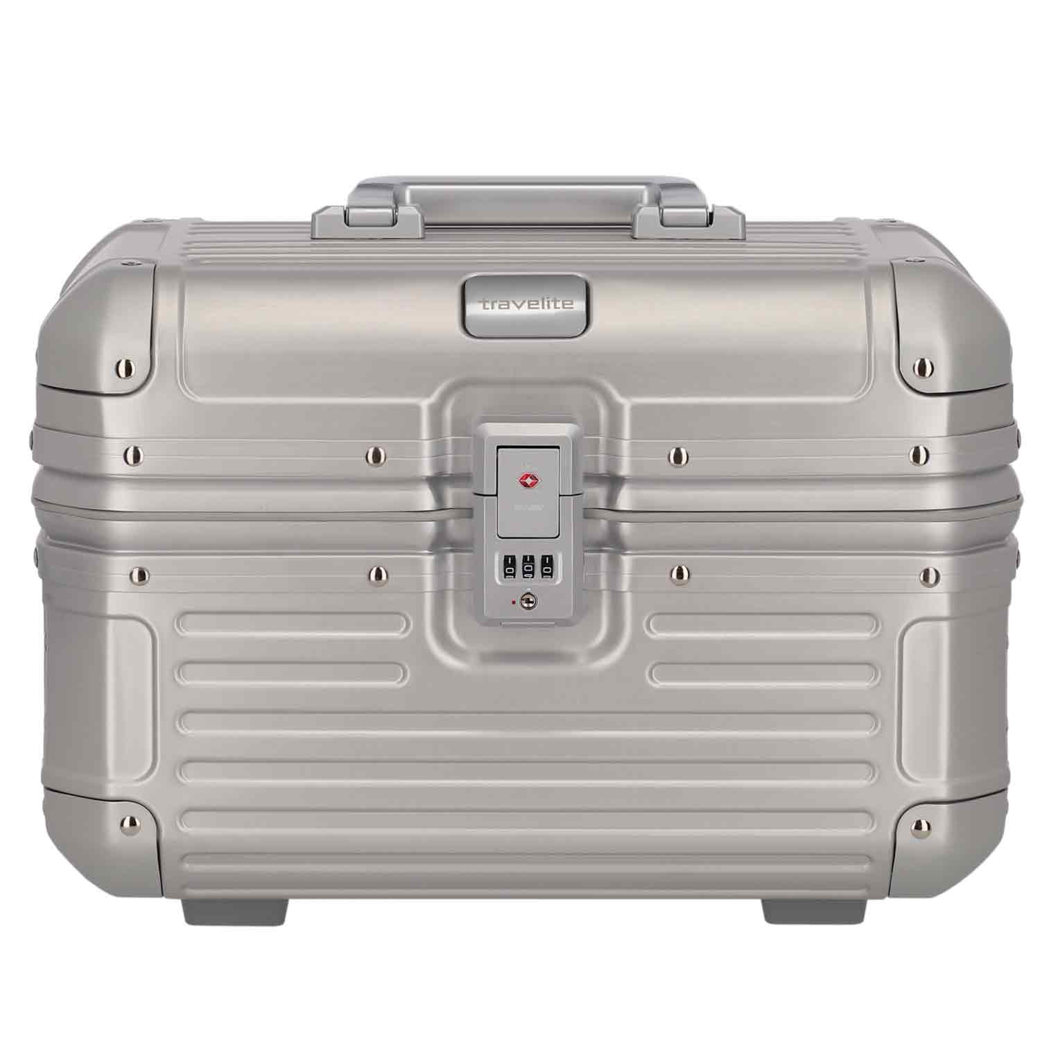 Travelite Beautycase Aluminium NEXT silber