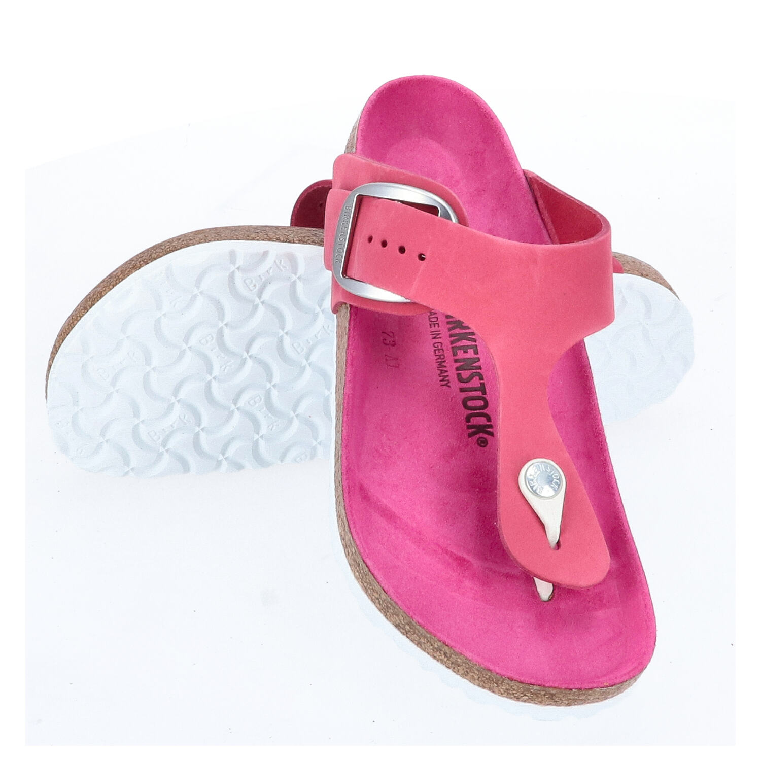 Birkenstock Sandalen Größe 39 Gizeh Big Buckle Fuchsia Tulip  