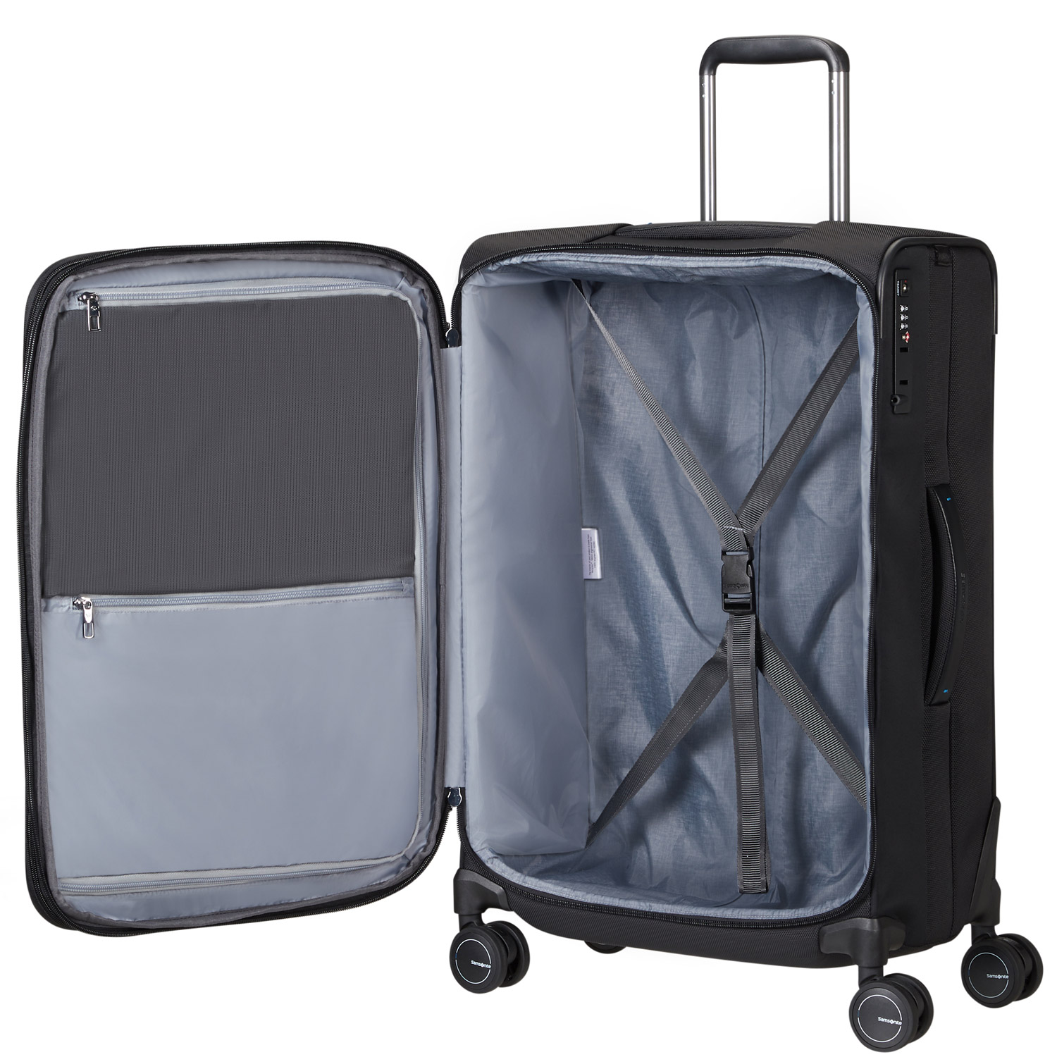 Samsonite 4-Rad Trolley 68/25 EXP. Spectrolite 3.0 TRVL Black