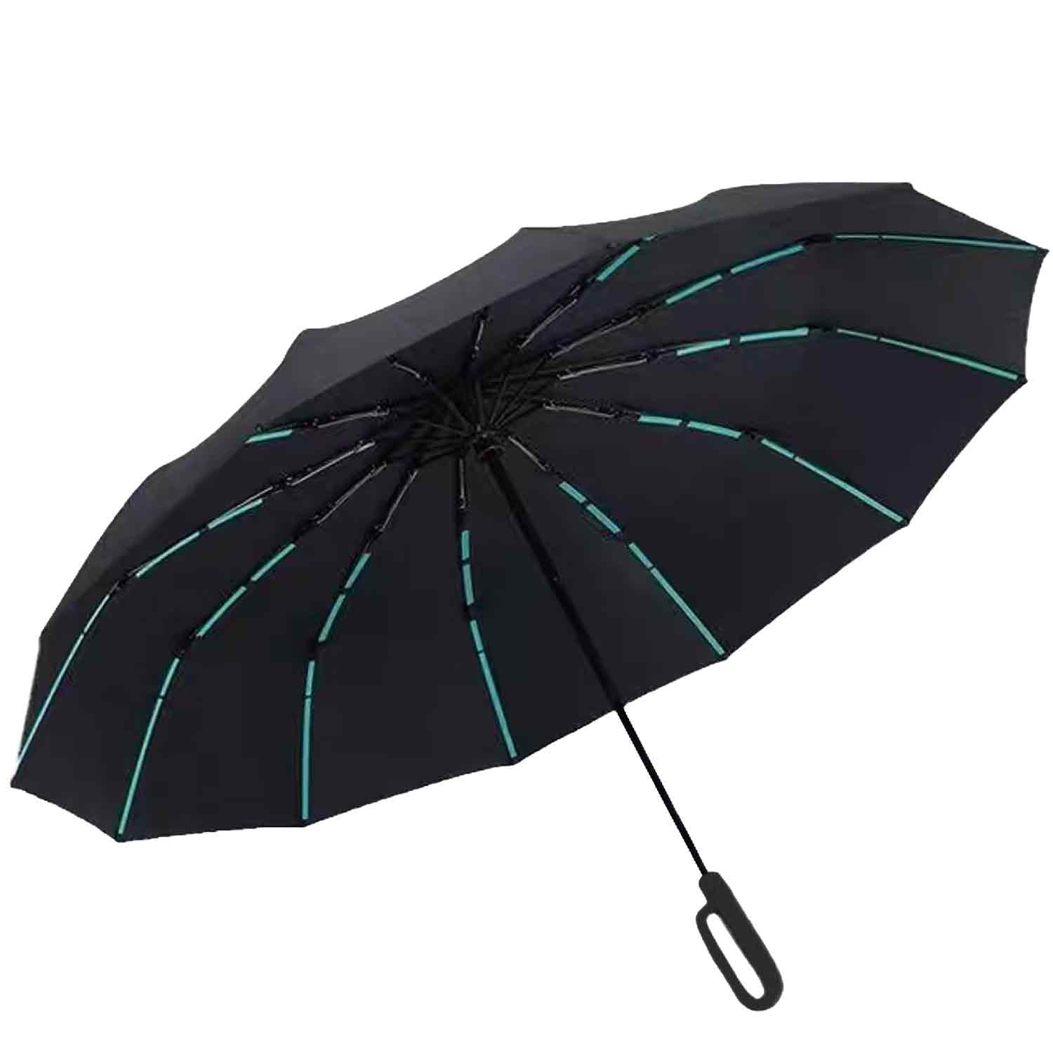 Antonio Reflektierender Regenschirm - Black Abbildung 1