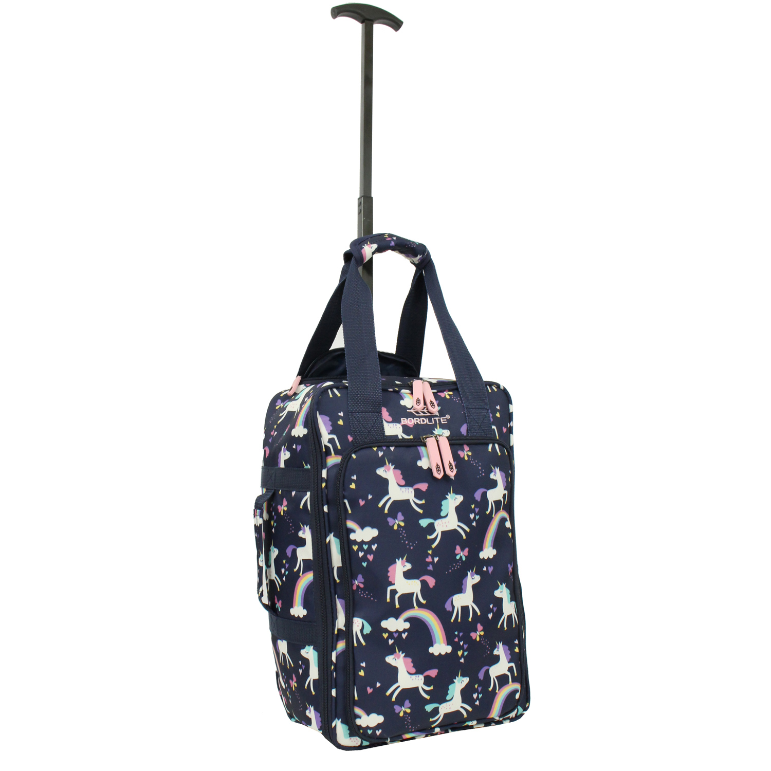 Bordlite Kinder Underseat Cabin Trolley Unicorn dark blue