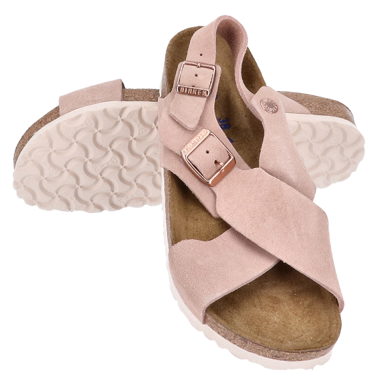 Birkenstock Sandalen Größe 38 Tulum SFB Light Rose  