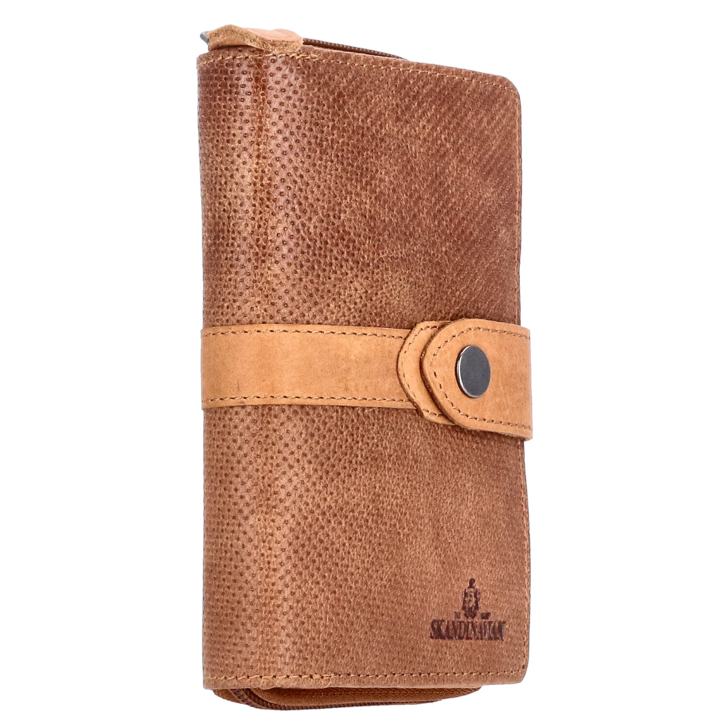 The Skandinavian Brand Damen Leder Geldbörse  Cognac Abbildung 2