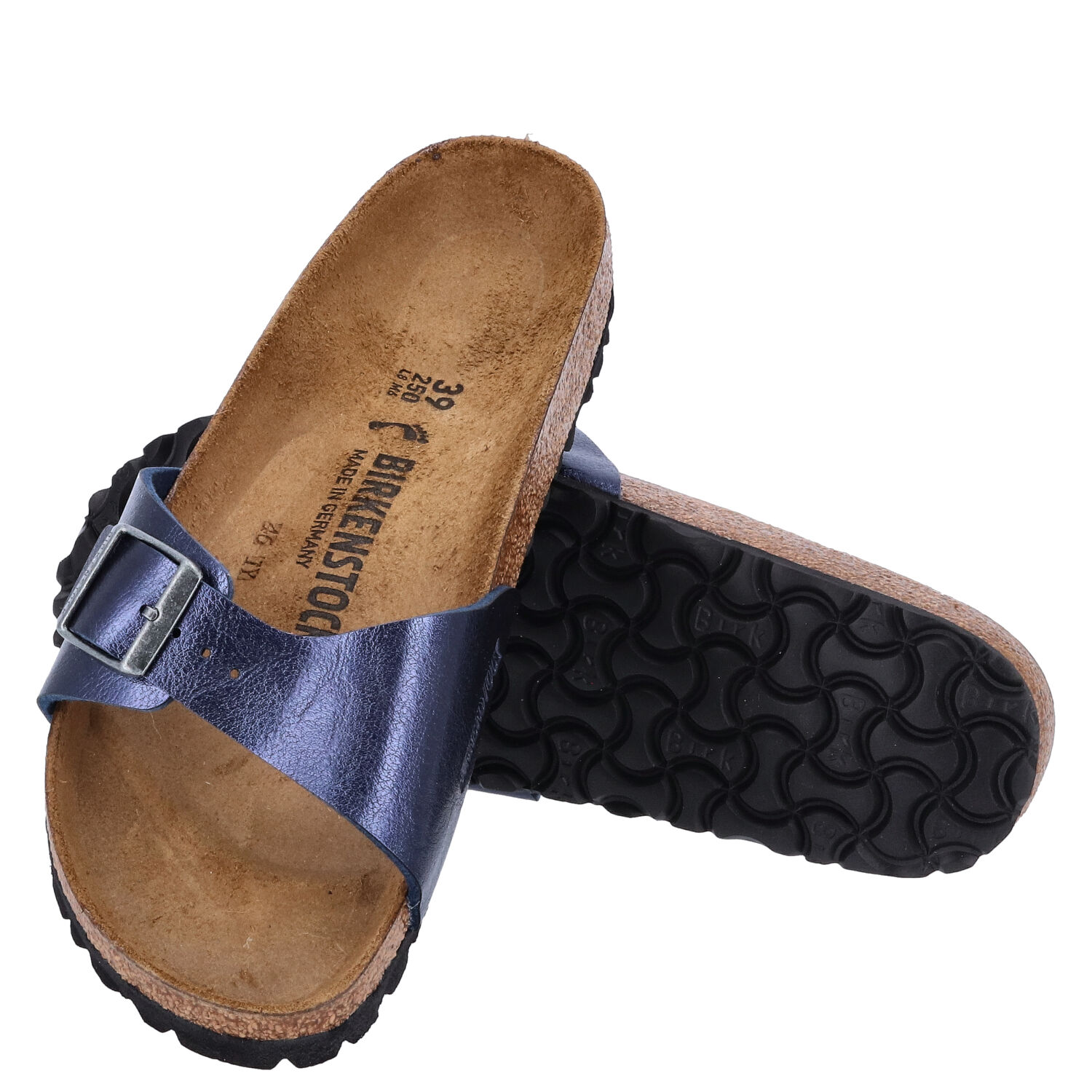 Birkenstock Sandalen Größe 39 Madrid BS Graceful Midnight Blue  