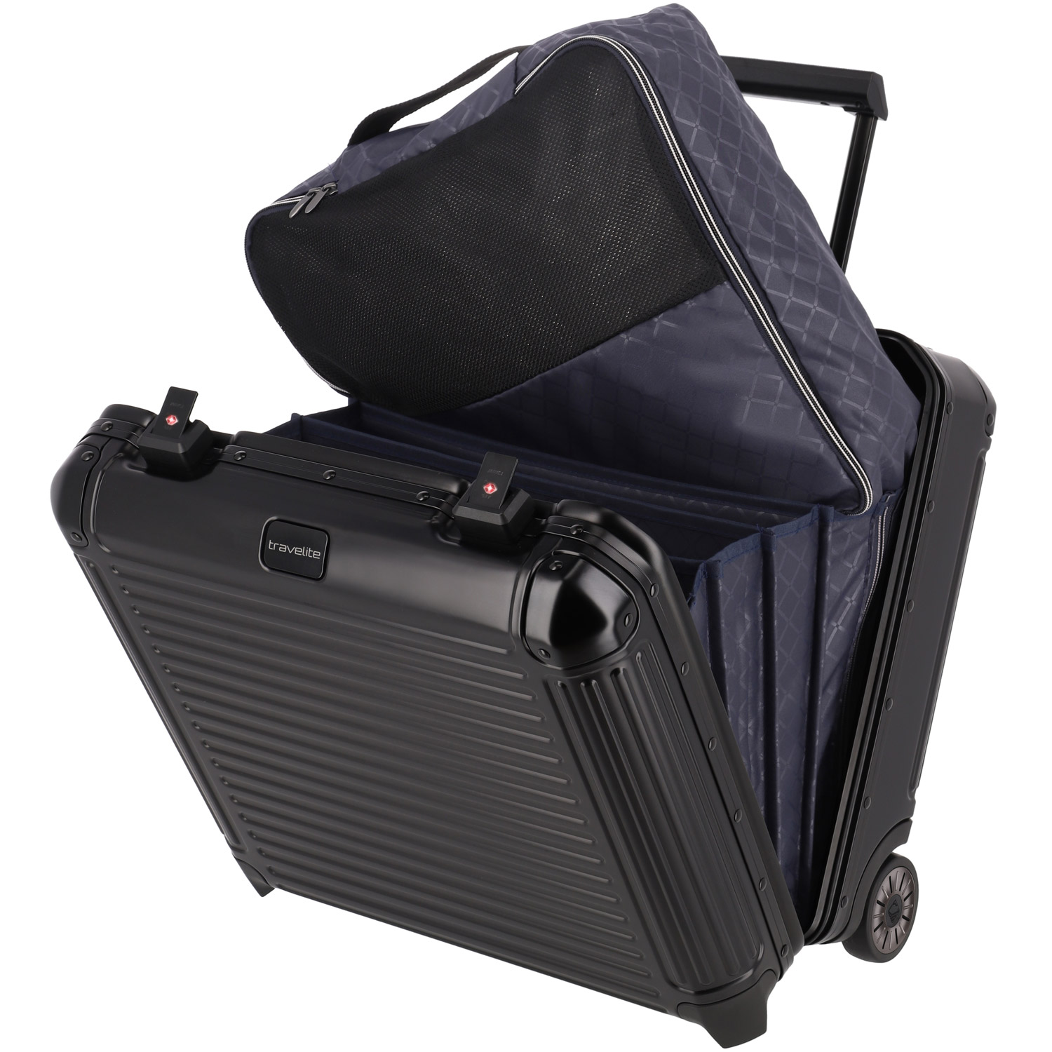 Travelite Business Trolley Aluminium NEXT schwarz