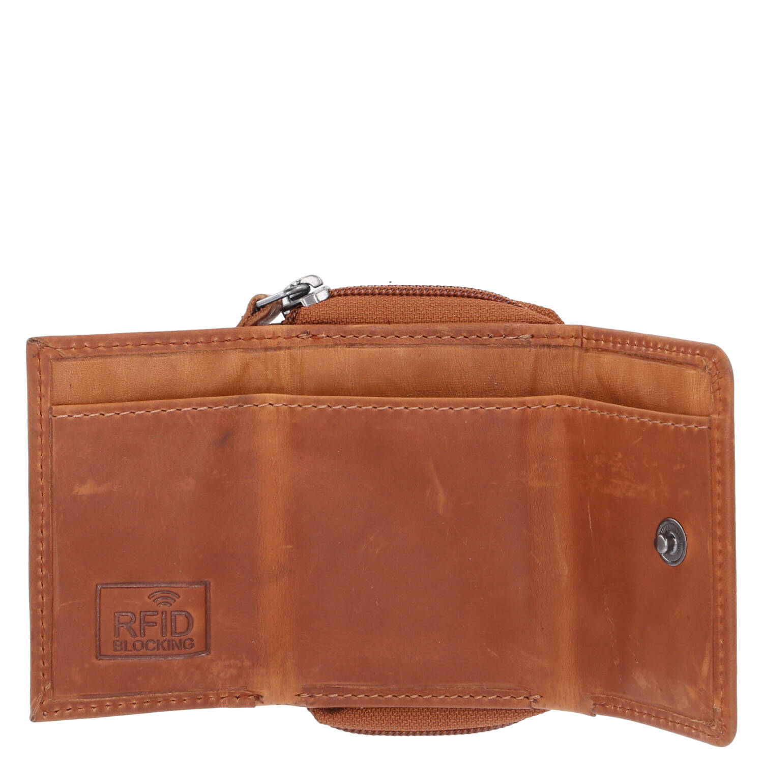 The Skandinavian Brand Damen Leder Geldbörse The Skandinavian Brand Cognac Abbildung 4