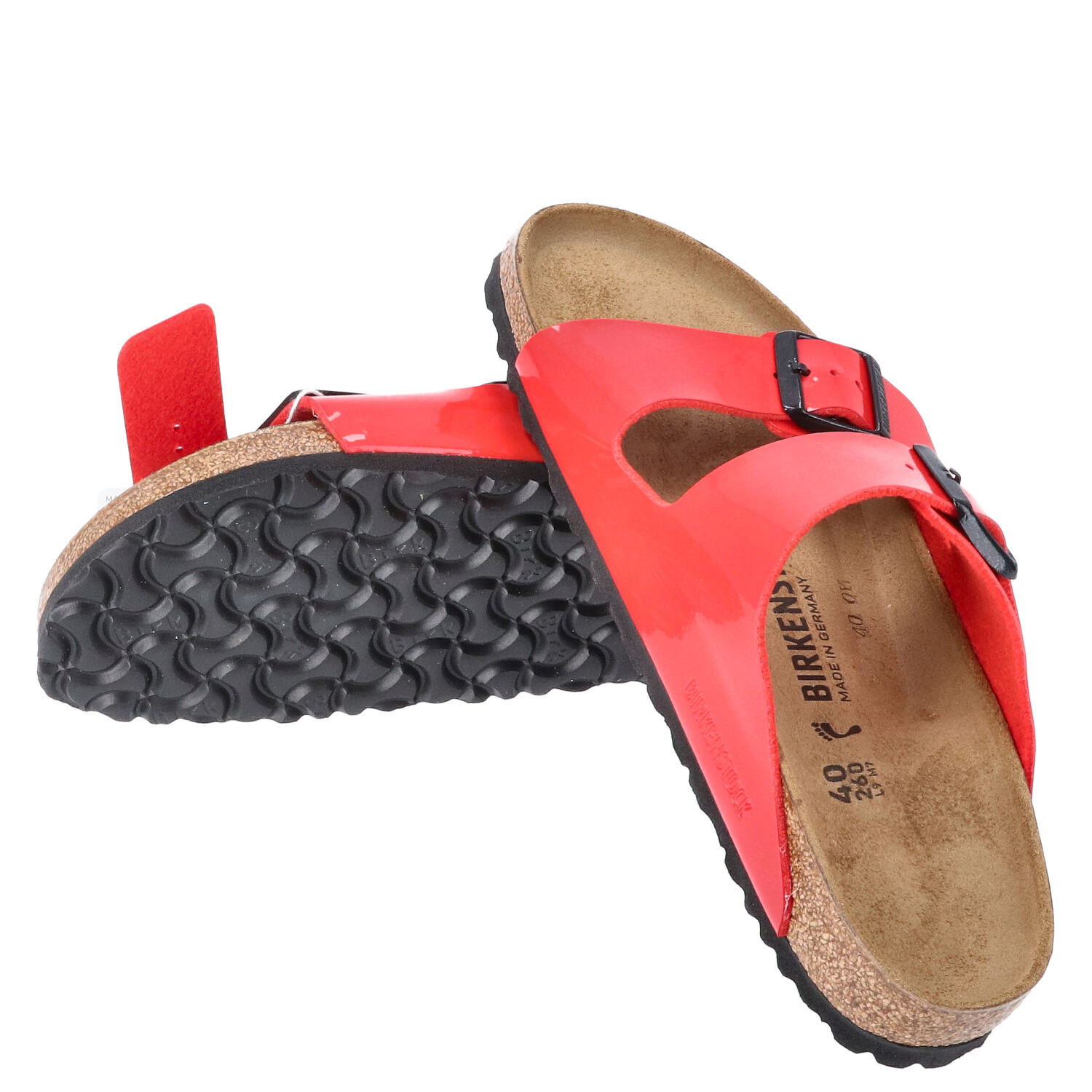 Birkenstock Sandalen Größe 40 Arizona BS Patent Cherry  