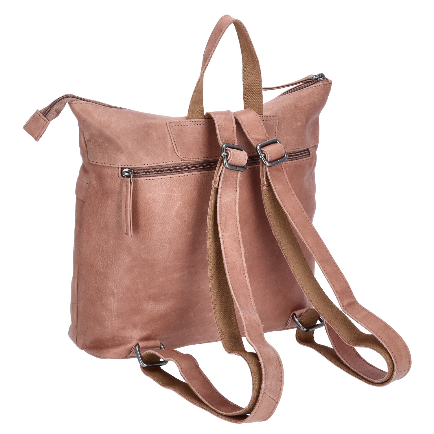 The Skandinavian Brand Damen Leder Rucksack - beige Abbildung 2