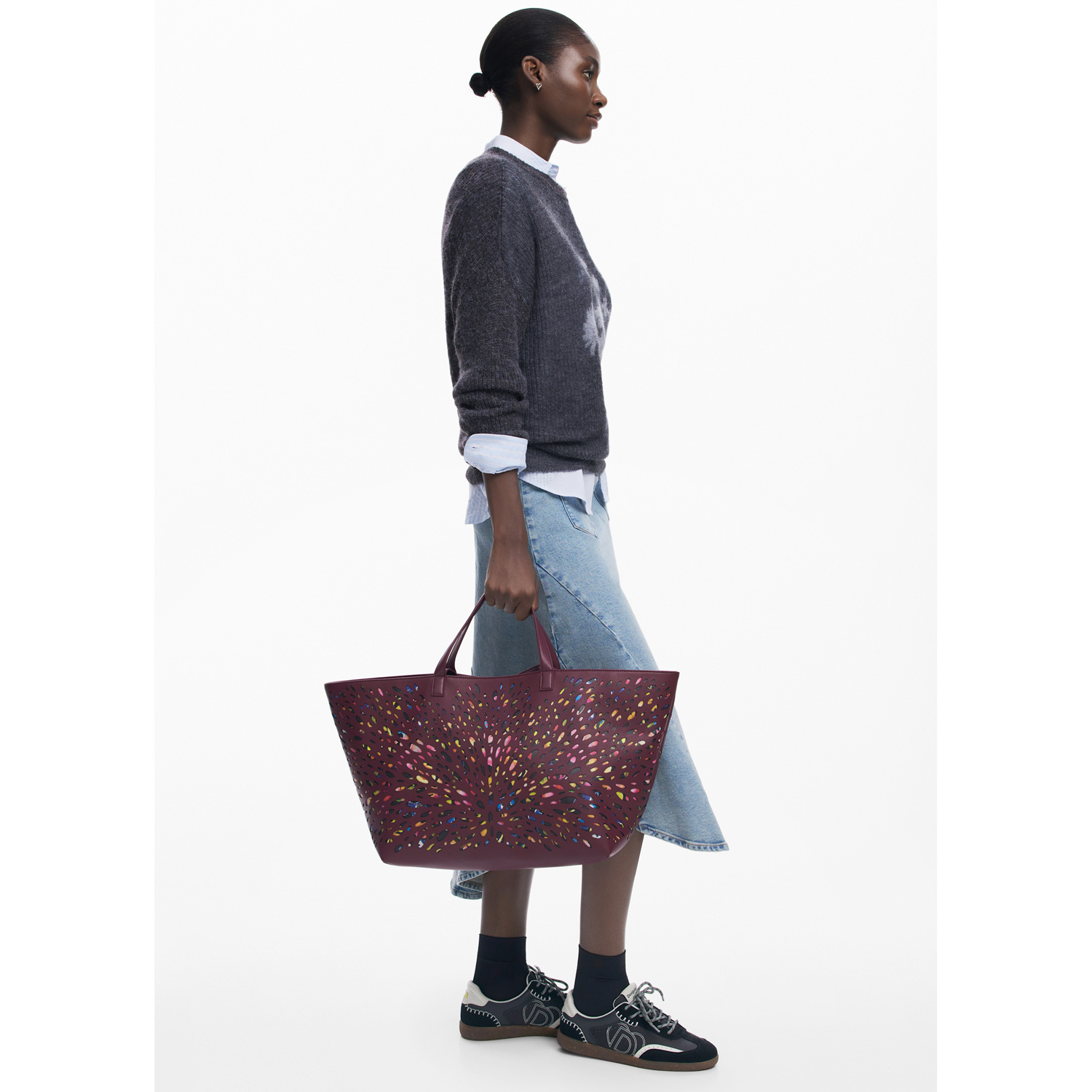 Desigual Shopper Handtasche Blackwell Cahuil Granate