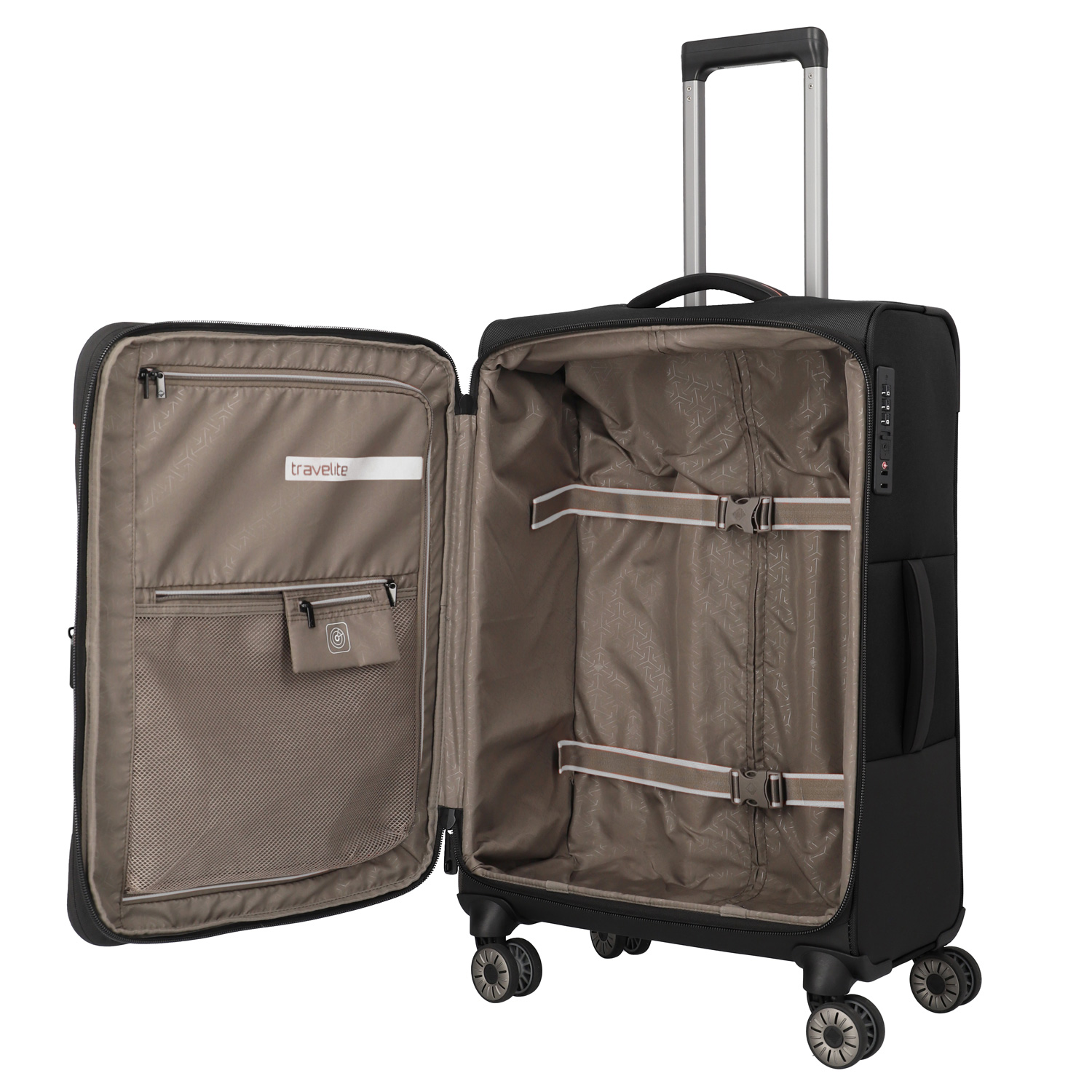 Travelite 4-Rad Trolley M Crosslite 5.0 schwarz