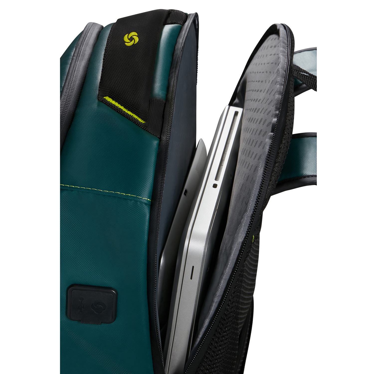 Samsonite Laptop Rucksack L Ecodiver Dark Teal/Lime Abbildung 6