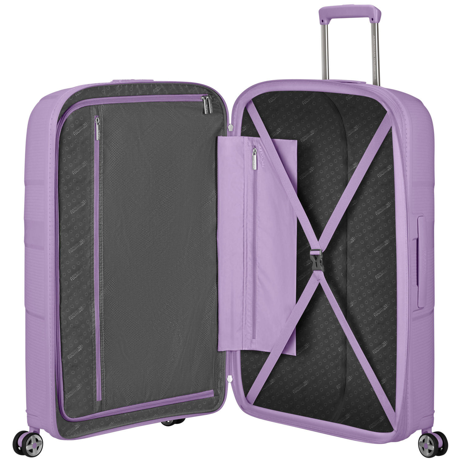 American Tourister Koffer mit 4 Rollen 77cm EXP. StarVibe digital lavender