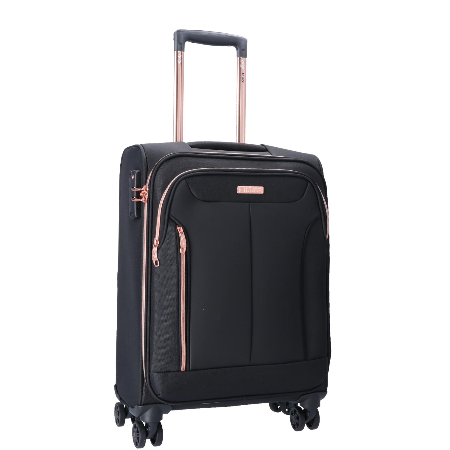 TheTrueC 4 Rollen Koffer Superlight 55cm Kopenhagen black/rose