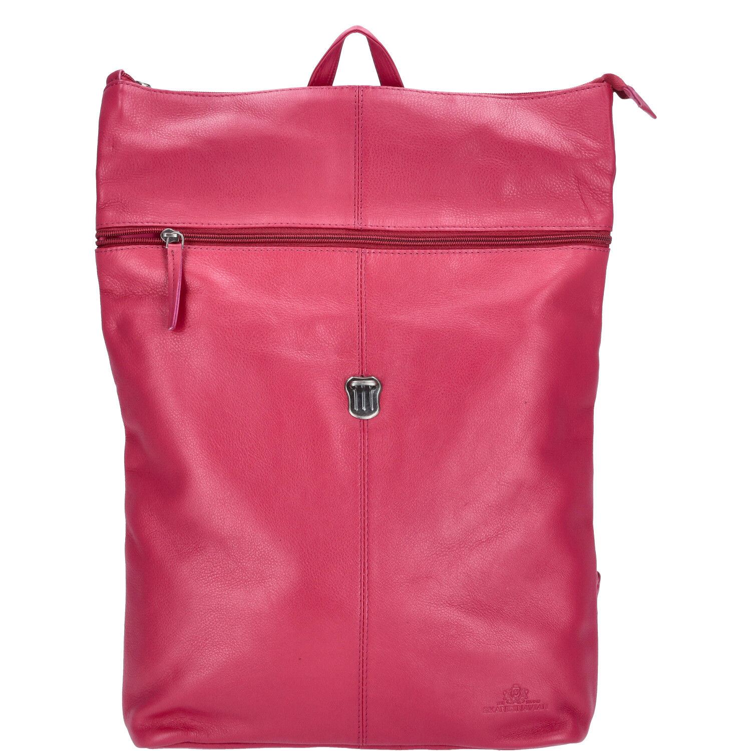 The Skandinavian Brand Damen Leder Rucksack - fuchsia Abbildung 5