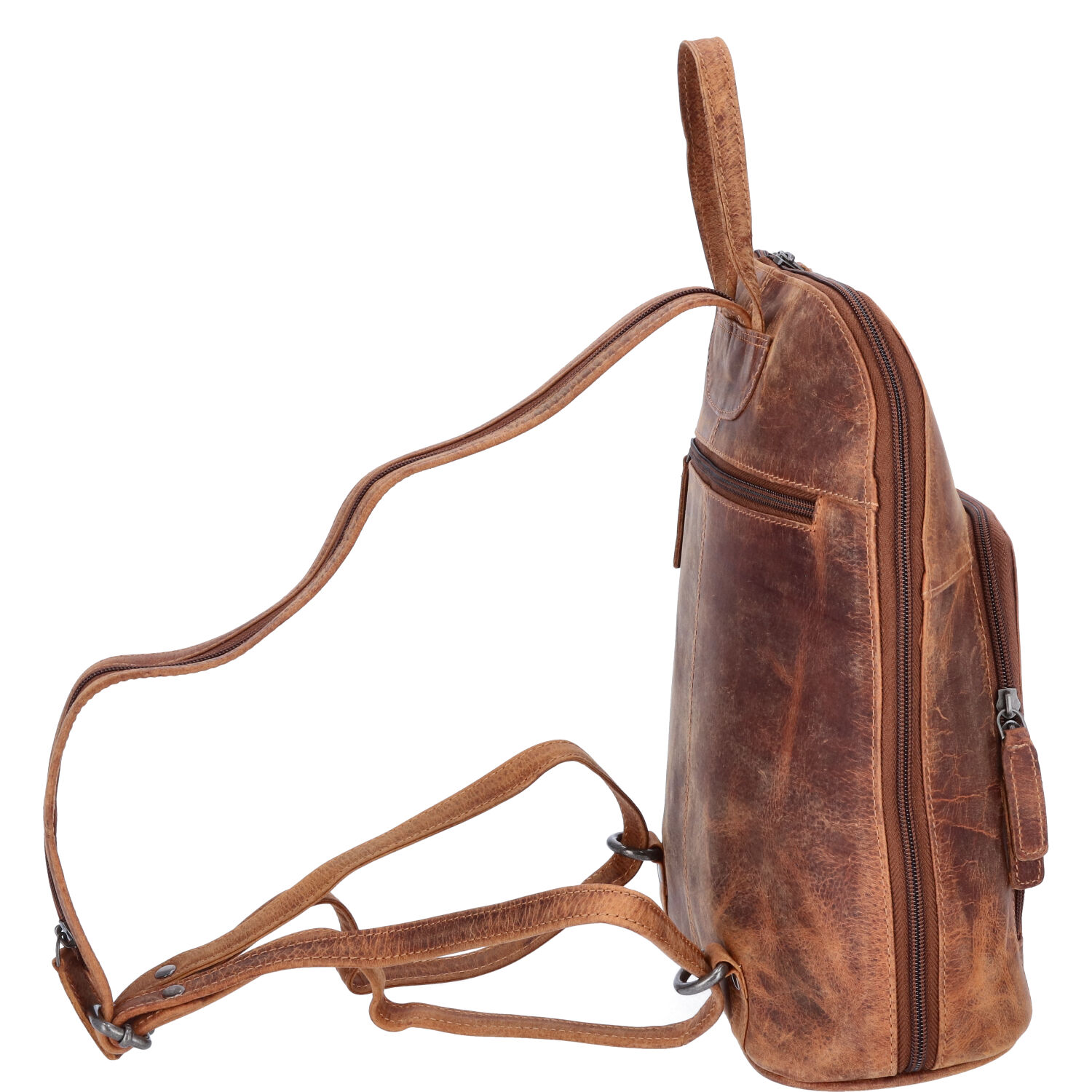 The Skandinavian Brand Leder Rucksack Hunter - Cognac Abbildung 3